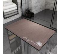 keepmore Tappetino da bagno in pietra di diatomite con stampa in marmo Tappetini da bagno in diatomee ad asciugatura rapida antiscivolo Tappetino in pietra di diatomite super assorbente