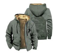 keepmore Uomini Peluche Giubbotti Western Azteco 3D Stampato Cerniera Felpa con Cappuccio con Cappuccio Peluche Cardigans Caldi Top Spessi Cappotti Abbigliamento Esterno