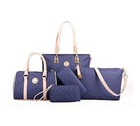 KEEPOP Borsa a mano da donna, set da 6 pezzi in pelle PU multiuso.