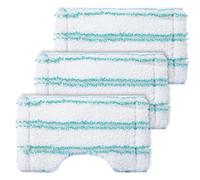 KEEPOW 3 Rivestimento di Ricambio per Leifheit Bath Cleaner Micro Duo | Microfibra, Riutilizzabile, Setole Speciali, Elevato Assorbimento, Lavabile, Montaggio Rapido, 3 Pezzi
