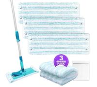 KEEPOW 4 Rivestimenti di Ricambio per Leifheit Combi/Clean Twist M, 42cm | Panni In Microfibra, per Tuti Pavimenti, Lavabile, Pulizia Profonda, Assorbenza