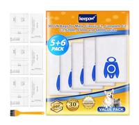 KEEPOW 5 sacchetti per aspirapolvere Miele Complete C3 C2 C1, Classic C1, S2 S5 S8 Series, GN 3D Efficiency sacchetti per aspirapolvere, con 3 set di filtri, 1 spazzola per la pulizia