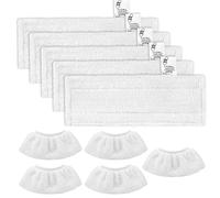 KEEPOW Set di 10 panni in microfibra compatibili con scopa a vapore Kärcher EasyFix SC 2, SC 3, SC 4, SC 5 (5 bocchette per pavimenti + 5 ugelli a mano)