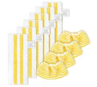 KEEPOW Set di panni in microfibra, con 6 bocchette per pavimenti e 4 bocchette, compatibile con pulitore a vapore Kärcher EasyFix SC 2, SC 3, SC 4, SC 5