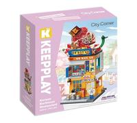 Keeppley City Corner K28024 - Korean Barbecue Restaurant, 324 pezzi, 6+ anni - Set da collezione modulare compatibile LEGO, 19,7 cm
