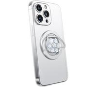 KEEPRO Ventosa per Telefono Porta Cellulare Magnetico ad Anello per MagSafe, Supporto per Anello Rotazione 360° Gradi Compatibile con iPhone 16/15/14/13/12 Serie (Argento)