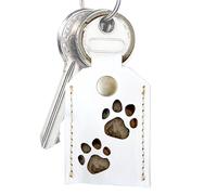 Keepsake Keychain For Pet Hair, Memorial Square Locket Keychain, Photo Holder Backpack Ornament To Puppy Or Kitten Memory, Ideal Commemorative Gift, Brown, White, Red