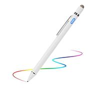 KEEPXYZ Evach Active Stylus Capacitive Digital Pen with 1.5mm Ultra Fine Tip Stylus for iPad, Drawing Stylus Pen Compatible for Apple Pencil/Samsung Pen on Touch Screens, White