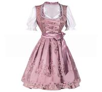 Keerlonno Vestiti Tirolesi Donna, Abiti Lunghi Gialli Costume da Cameriera Dell'Oktoberfest Abito da Donna da Taverna Drindl Beer Bavarian Women's Dress Festa Octoberfest E Vestiti Abito