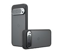 Keero Cover per Google Pixel 9 Custodia,PC+TPU Custodia Airbag Resistente Antimpronta Anti-Ingiallimento Anti-Goccia Anti Scivolo Anti Antiurto Case- Nero