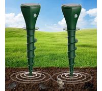 Keero Dissuasori per Talpe 2 Pezzi, Dissuasore per Topi, Repellente per Topi, Scaccia Talpe per Scoiattoli di Terra, Serpenti, Visoni, IP65 Impermeabile-Verde