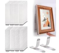 Keero Strisce Appendi Quadri Adesive 32 paia (64 strisce), Appendi Quadri e Cornici senza Chiodi, Strisce Adesive Extra Forte con Rimozione Senza Residui, Adatto per Cornici e Decorazioni