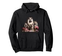Keeshond Felpa con Cappuccio
