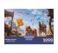 KeeshondPuzzle 1000 Pezzi PerCane Adatto Per Uomini E Donne, Puzzle Animali, Confezione Alta Qualità, Sfide Divertenti38x26cm/1000pcs