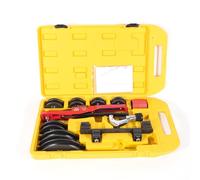 KEESUNG Curvatubi Ø 6 - 22 mm, piegatrice manuale per tubi a mano, piegatrice idraulica, set con 7 tubi per bagno, riscaldamento, aria condizionata, controllo e campo idraulico