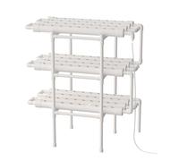 KEESUNG Hydroponic Grow Kits, 108 Plant Sites a 3 strati, costruzione verticale, pianta, vegetabile, idroponica, giardino, terrazza, set di coltivazione idroponica, per verdure, fiori