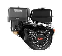 KEESUNG Motore a benzina da 15 CV a 4 tempi, 9,7 KW 420 CC, motore industriale, monocilindrico, tascabile a benzina, 3600 giri/min, motore di azionamento pesante/nero
