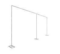 KEESUNG Supporto per sfondo regolabile, 3 x 6 m, stabile, per studio fotografico, matrimonio, banchetto, decorazione di compleanno, supporto per palloncini