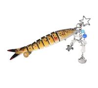 Keeychain Di Pesce - Portachiavi In forma Di Pesce | Arredamento Del Trailer Creativo Sotto Forma Di Un'esca Da Pesca | Ornamenti Da Collezione Di Animali, Souvenir Originale Per La Borsa A T