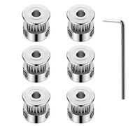 KeeYees 6 pezzi Puleggia Cinghia Dentata GT2 16 Denti Foro 5mm per Stampante 3D Cinghia Dentata GT2 6mm