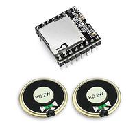 KeeYees Mini MP3 DFPlayer Player Modulo con Altoparlante Tondo 2W 8Ohm per DIY Compatibile con Arduino