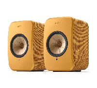 KEF LSX II Diffusore Attivo da Scaffale con Streamer di Rete (Coppia) Amber Haze
