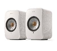KEF LSX II Diffusore Attivo da Scaffale con Streamer di Rete (Coppia) Cotton White