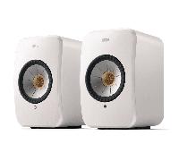 KEF LSX II Diffusore Attivo da Scaffale con Streamer Mineral White (Coppia)