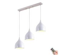 KEFA Lampada a sospensione a batteria operata con telecomando, per interni senza fili, luce da appendere, moderna e senza fili, per la cucina, l'islanda, la sala da pranzo, la casa, la fattoria (Colo)