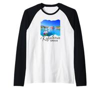 Kefalonia Grecia Souvenir/Kefalonia Maglia con Maniche Raglan