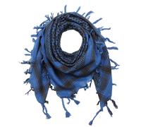 Kefiah blu oltremare e nera sciarpa palestinese sciarpa di cotone shemagh