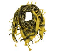 Freak Scene Sciarpa Arafat Kefiah Shemagh marrone-ocra/nero 100x100 cm 100% cotone