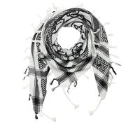 Kefiah Pentagramma bianco nero Shemagh Sciarpa Arafat