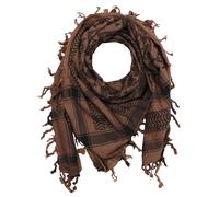 Kefiah Teschi a scacchiera marrone nero Shemagh Sciarpa Arafat