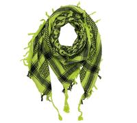 Kefiah Teschi a scacchiera verde-verde brillante nero Shemagh Sciarpa Ar
