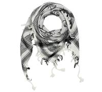 Kefiah Teschi con sciabola bianco nero Shemagh Sciarpa Arafat