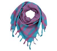 Freak Scene Kefiah - turchese - rosa fucsia - 100x100 cm - Shemagh - Sciarpa Arafat Foulard kefiah palestinese 100% cotone