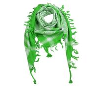 Kefiah verde e bianca sciarpa palestinese sciarpa di cotone shemagh