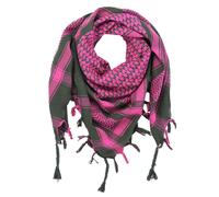 Freak Scene Kefiah - verde-khaki - rosa fucsia - 100x100 cm - Shemagh - Sciarpa Arafat Foulard kefiah palestinese 100% cotone