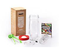 Kefirko Fermentatore per verdure, 1,4 litri, per fermentare frutta, verdura, kimchi, crauti e altro, materiali privi di BPA, colore rosso