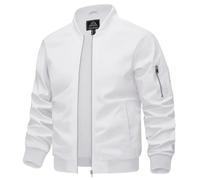 KEFITEVD Giacca a vento da uomo, leggera, casual, stile militare, con tasche multiple