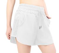 Kefiyis Pantaloncini Donna Asciugatura Rapida Vita Alta Costume Donna Pantaloncino con Tasca