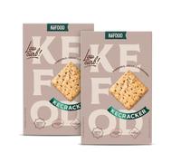 KěFOOD® Cracker Keto Bipack 2 Confezioni da 200g - Cracker Proteici Senza Glutine e Senza Zuccheri Aggiunti, Ricchi di Fibre, Ideali per Dieta Chetogenica e Low Carb