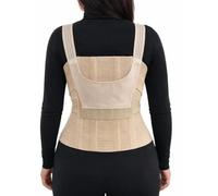 Kefrell Busto Ortopedico Posturale Uomo e Donna - Fascia Lombare Supporto Schiena con Spallacci e Bretelle Regolabili, Tutore e Correttore Postura Made in Italy M