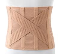 Kefrell Corsetto Ortopedico Lombare Crociato, Colore Nudo, Elastico, con Stecche Paravertebrali, Supporto Lombare Regolabile per Lombalgia e Postura (80)