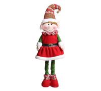 KEFSR Bambole di Peluche Elfi di Natale, Divertenti Bambole di Pezza Invernale con Gambe Flessibili, Bambole di Amici di Elfi di Ragazzo e Ragazza in Stoffa, per la Decorazione della