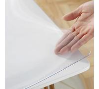 kefu01 Tovaglia Protettiva Trasparente da 1.5mm,Pannello di Cristallo,Protezione Tavolo in PVC di Vetro Morbido,Tovaglia Impermeabile e Antiolio,per Cucina Domestica (40x100cm/16x39in)