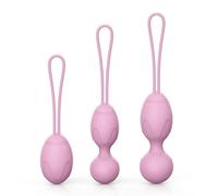 Kegel Balls Kit Exercise Weights,Kegel Balls da 3 per il controllo della vescica e dei muscoli del pavimento pelvico - Raccomandate dal medico (rosa)