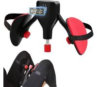 Kegel - Dispositivo per esercizi e rafforzamento del pavimento pelvico, attrezzo per allenamento per coscia, addominali e pilates, interno coscia, glutei e gambe, resistenza 0-50 kg, nero