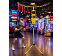 KEhtu Gioco Arcade Catching Stick per Lallenamento della Coordinazione Occhio-Mano, Macchina da Gioco Riflettente con Bastoni A Caduta - 10 Bastoncini, 5 velocità, Yellow